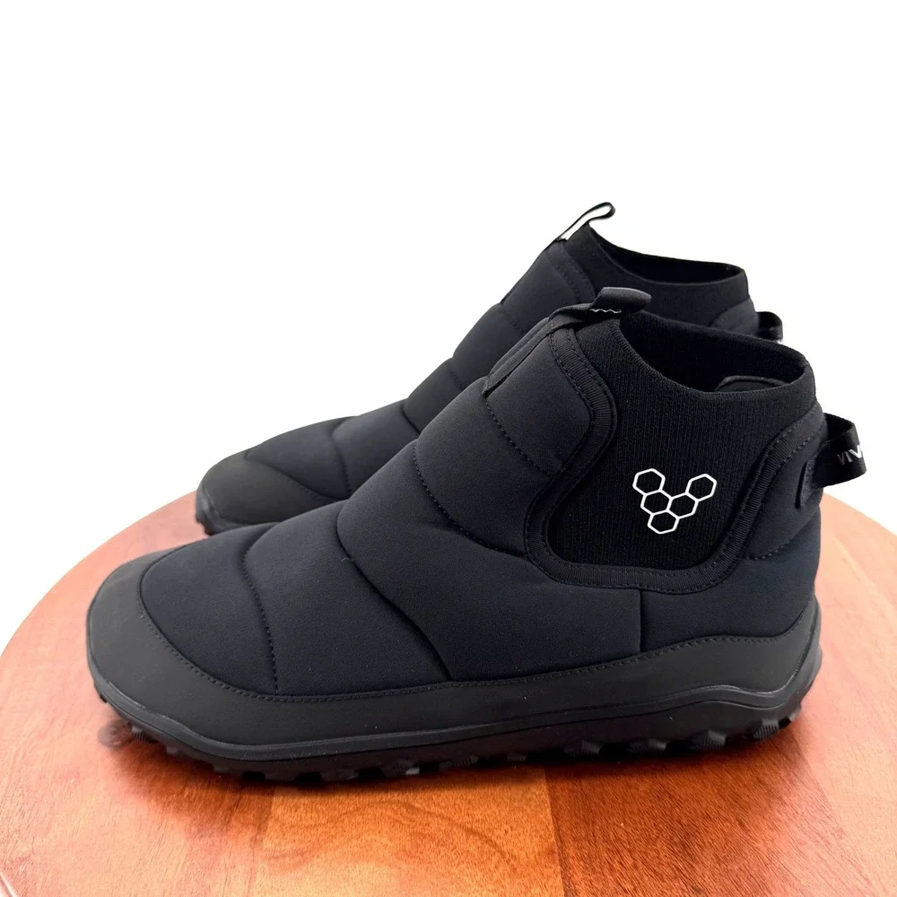 Vivobarefoot Explorer Mid M Obsidian Black Barefoot Winter Boot Mens EU 43/US 10